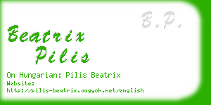 beatrix pilis business card